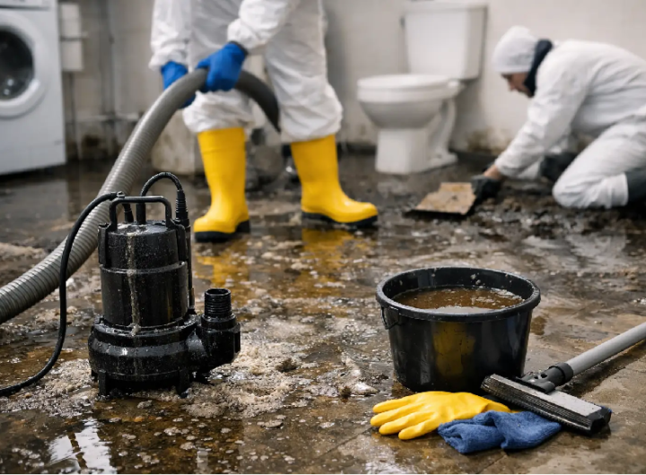 sewage damage cleanup